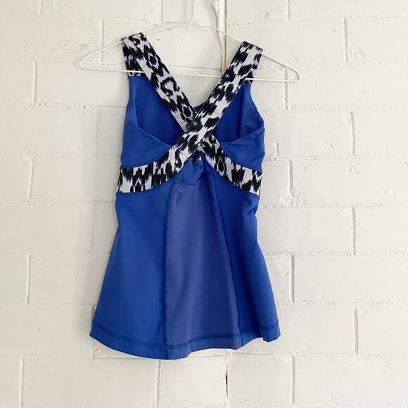 LULULEMON Push Ur Limits Tank Sprinkler Blue Ikat 4 - Picture 5 of 8